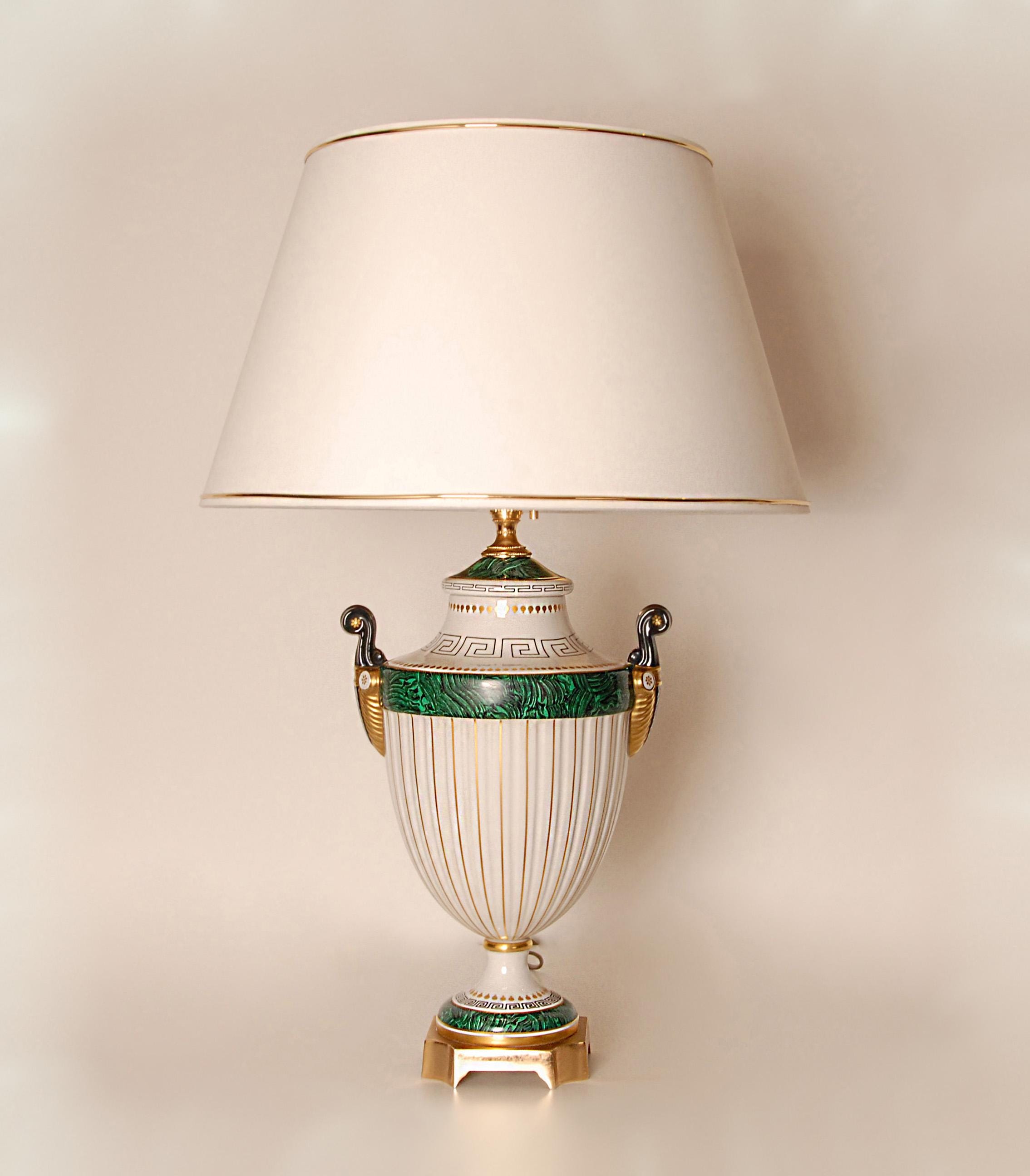 LAMPE EN PORCELAINE par Mangani EUR 150,00 - PicClick IT