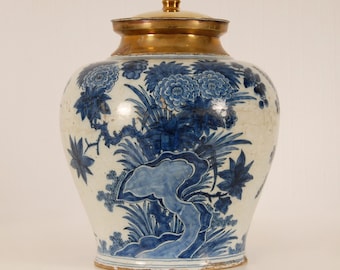 1700 Dutch Delft Vase Pieter Gerritz Kam Chinoiserie Delft Jar