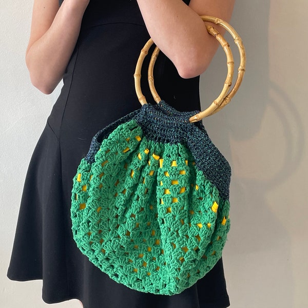 Sac à main vintage au crochet