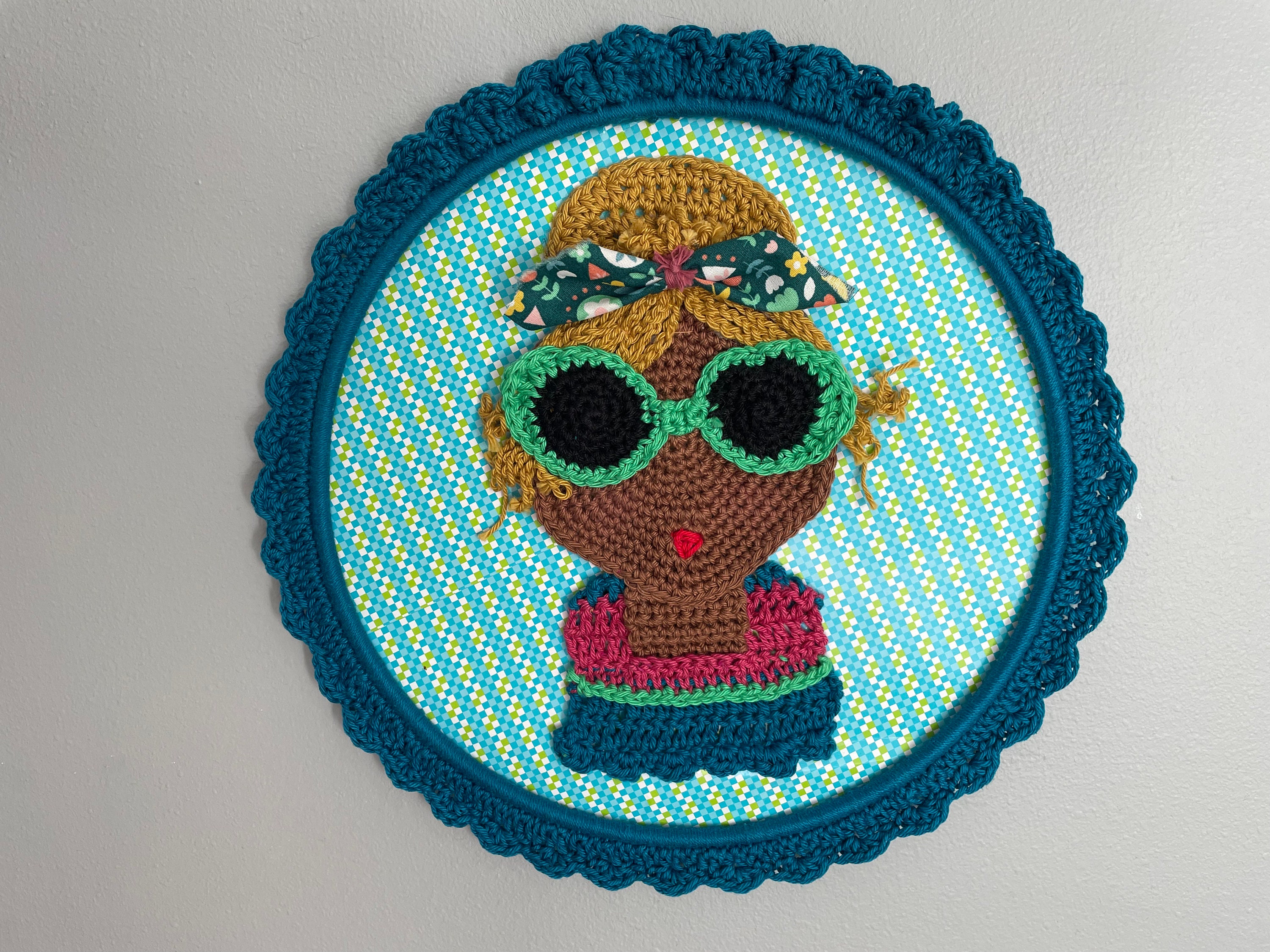 Grand Cadre Au Crochet