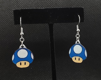 Pendientes de sapo superior (múltiples colores), pendientes de Mario, pendientes, pendientes de sapo, joyería para cosplay, joyería, orejas sensibles