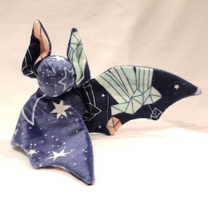 Crystal Sky Bat, Birthday, Halloween, Witch, Crystal, Girl, Boy, Woman, Man, Bat Plush, Bat Plushie, Handmade, Bat, Cuddle Buddy, Present