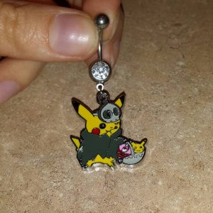 Pokemon shop belly ring