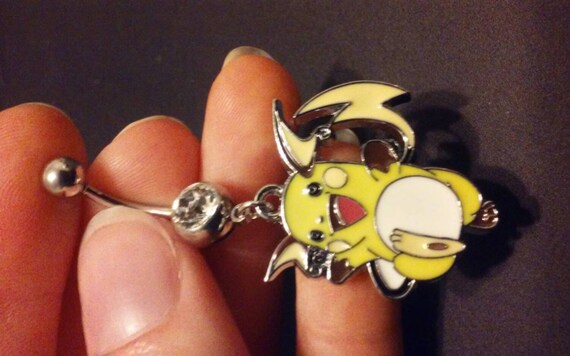 Raichu Belly Ring, Pokemon, Raichu, Surgical Steel, Pokemon Belly