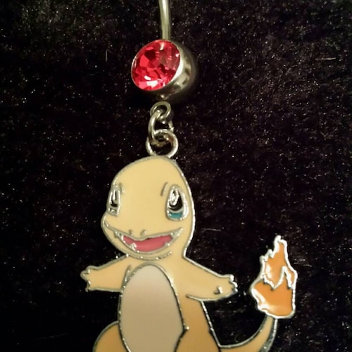 Cute Charmander Belly Ring - Etsy