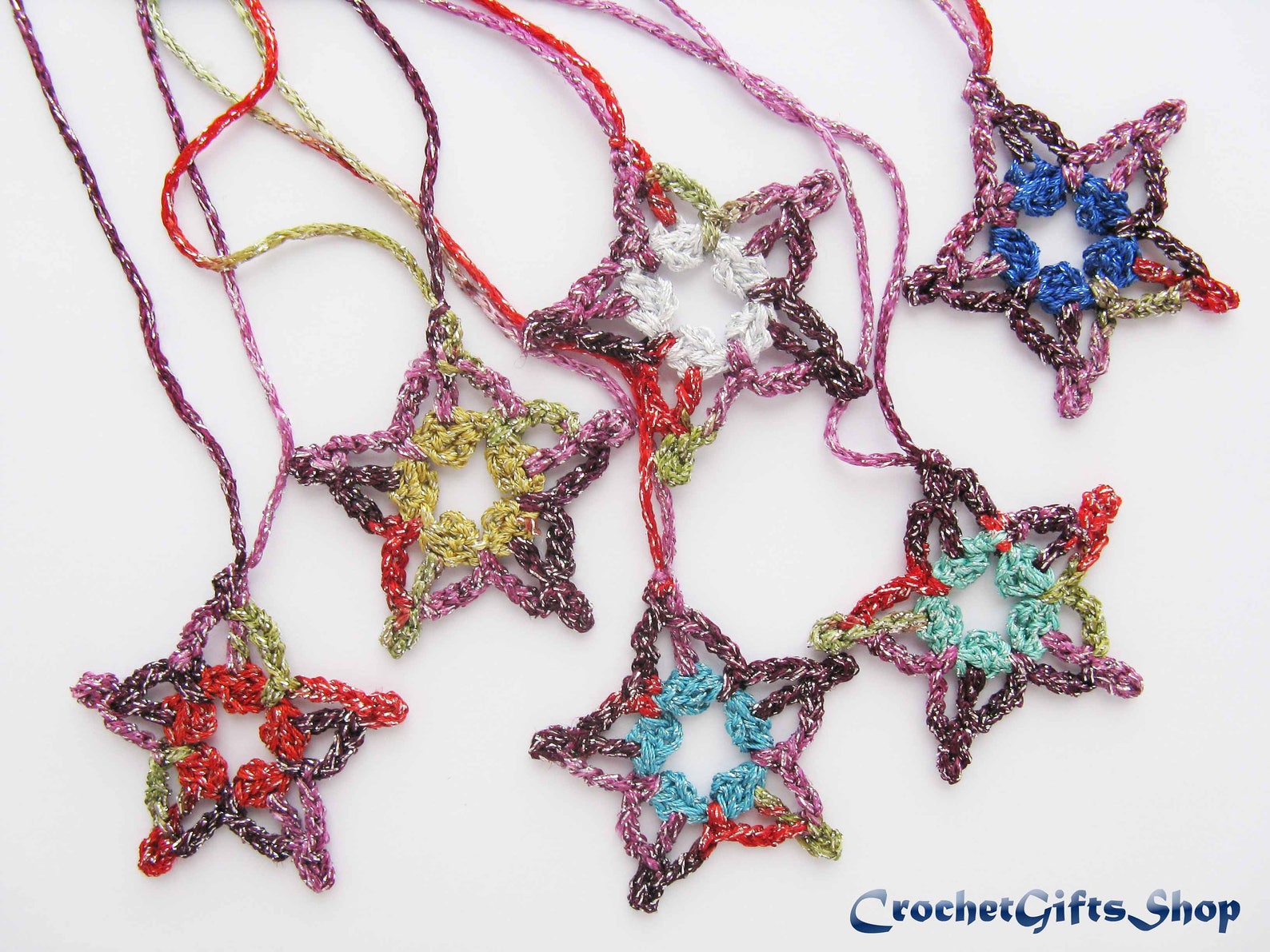 Christmas Star Crochet PATTERNS Ornaments PDF Pattern xmas Etsy