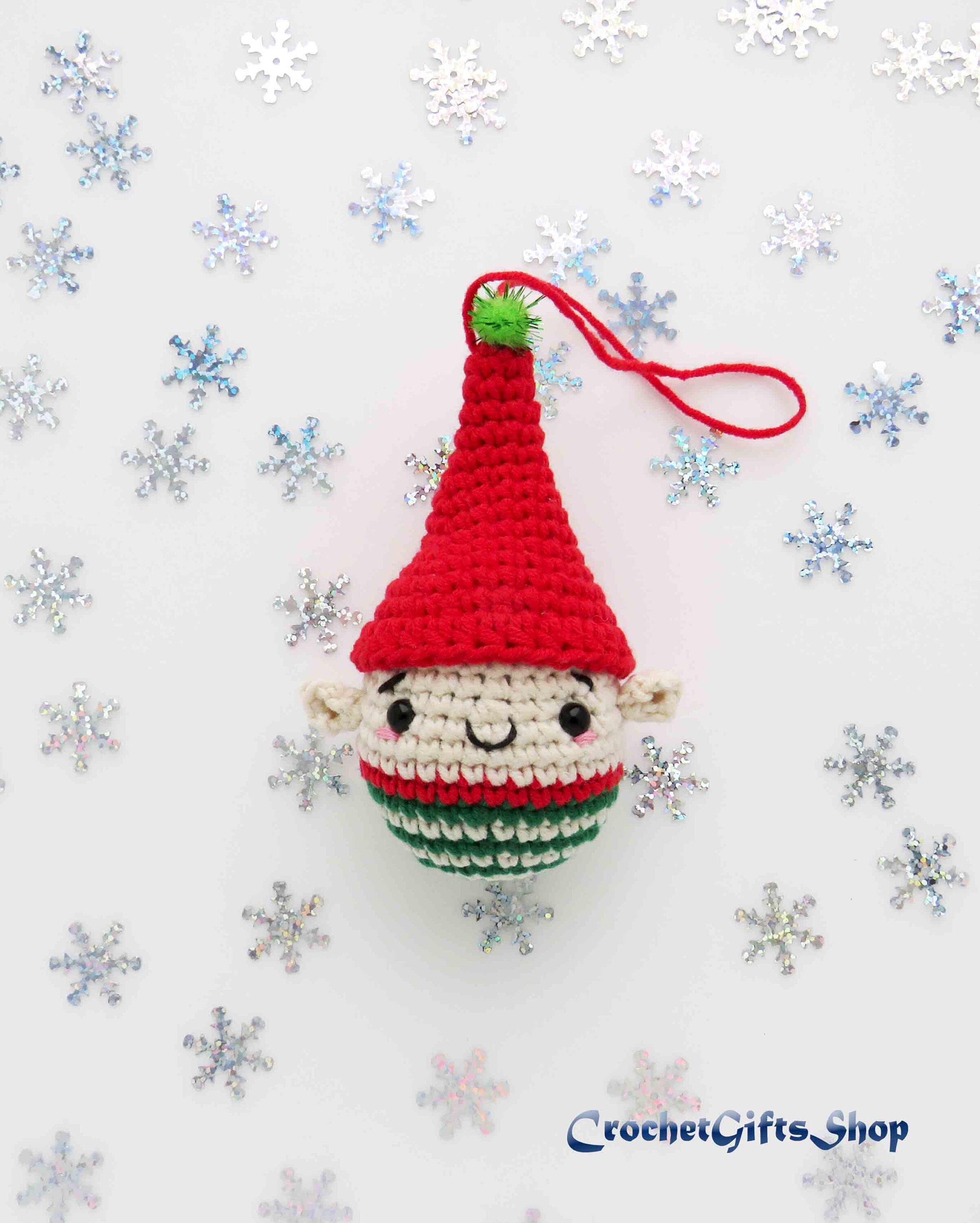 Crochet Pattern Christmas Ornament set of 4 Santa Claus and Etsy