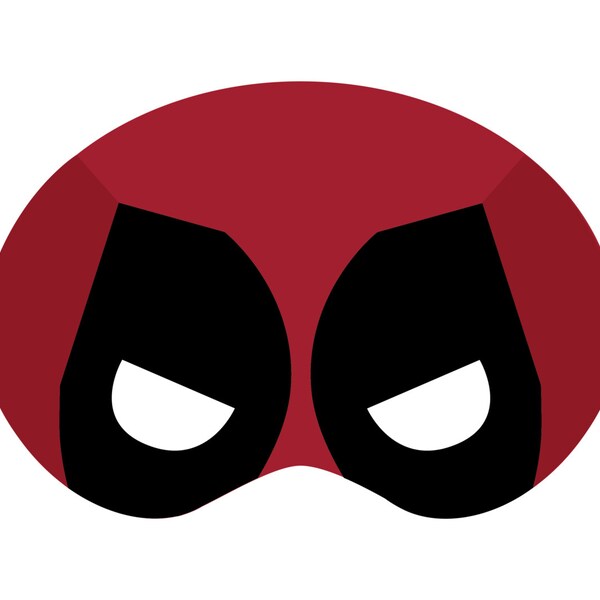 Deadpool PRINTABLE Mask (Digital Download)