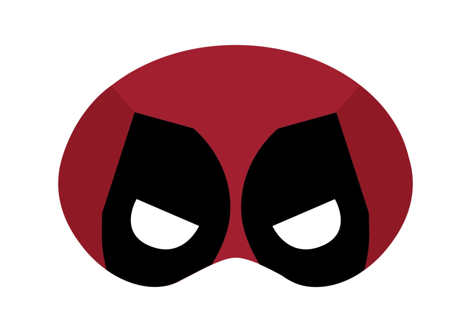 Deadpool PRINTABLE Mask digital Download Etsy