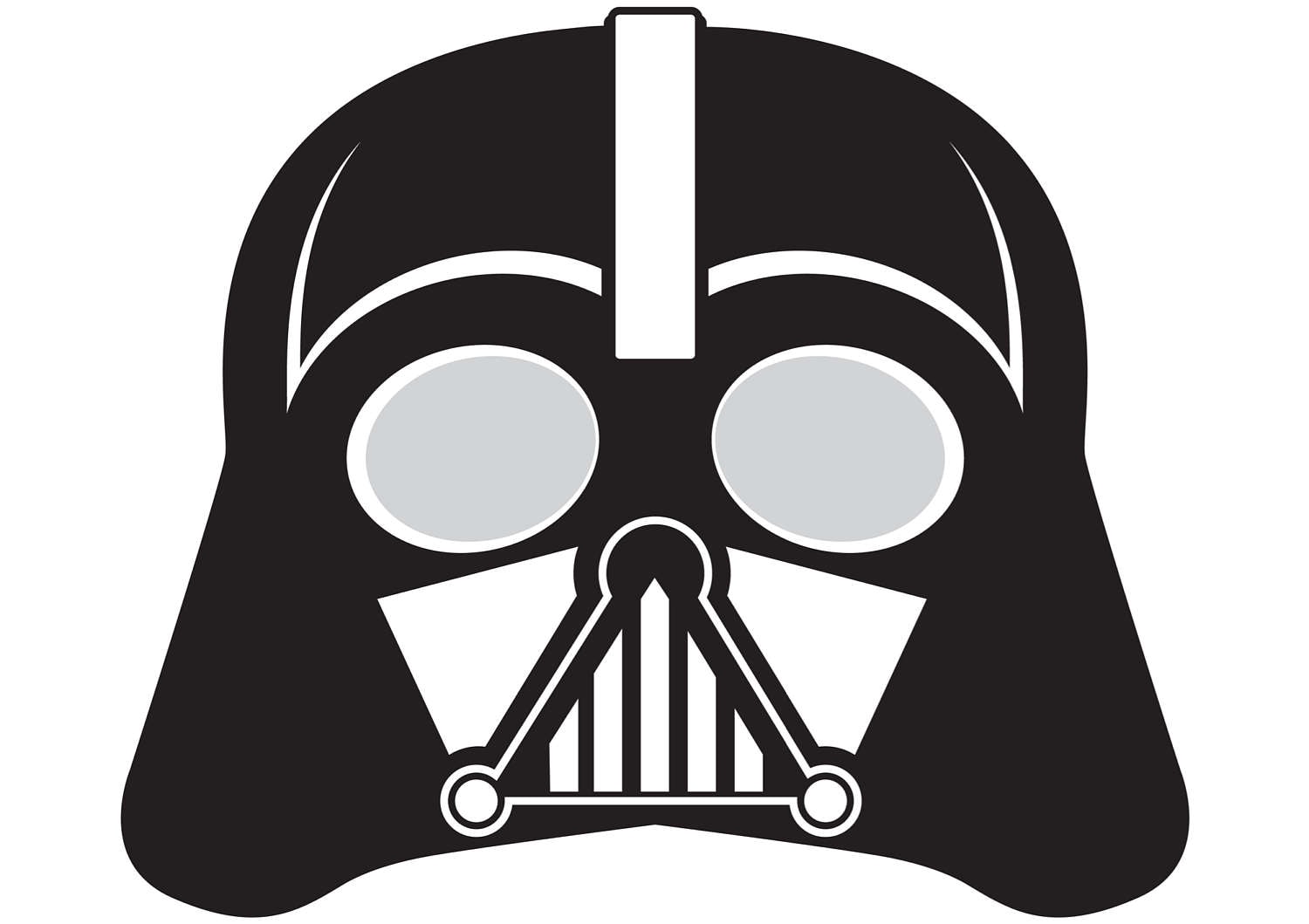 brug Diversen achterlijk persoon Darth Vader Printable Mask - Etsy