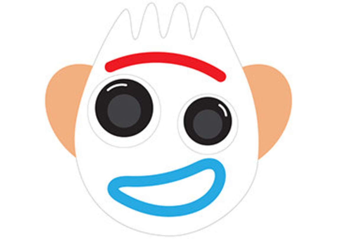 Forky Printable Mask Version 1 - Etsy