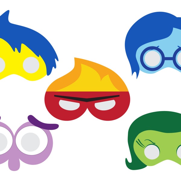 Inside Out PRINTABLE Masks (Digital Download)