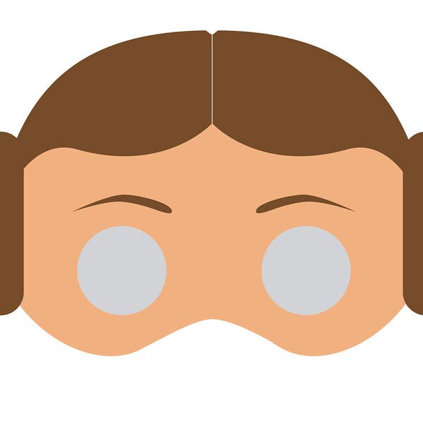 Princess Mask Printable - Etsy