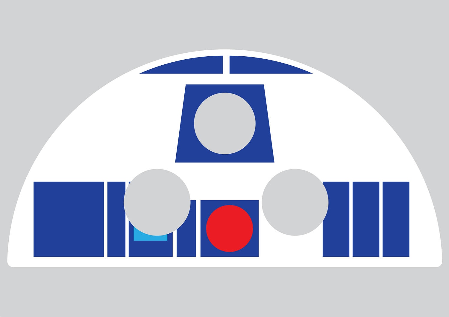 R2D2 Printable Mask -