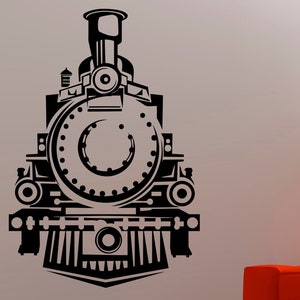 Train Wall Decal Vinyl Sticker Train Decals Railroad Decor Living Room Bedroom Wall Art Murals Nursery Poster Railway Sign 7traz