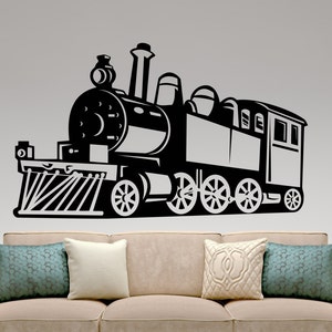 Train Wall Sticker Train Decals Home Interior Design Living Room Decor Bedroom Wall Art Murals Nursery Decor Waterproof Poster Mural 11traz