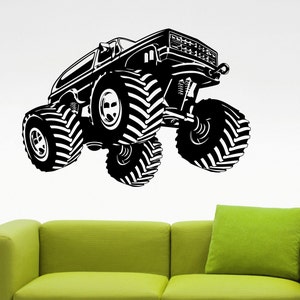 Monster Truck Wall Decal Car Stickers Home Interior Design Living Room Decor Kids Room Wall Art Custom Wall Decals Removable Stickers 4mrz