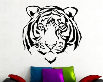 Tiger Wall Decal Animal Sticker Wildcat Safari Décorations Home Living Room Dorm Decor Vinyl Art Amovable Sticker 2egrtk