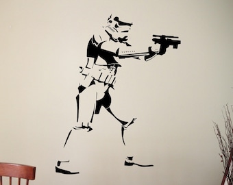 Stormtrooper Wandtattoo Vinyl Sticker Star Wars Wandbild Wohnzimmer Dekor Home Interior Aufkleber Poster 12ewsx