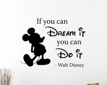 IF you can dream it you can do it Disney Wand Zitat Sticker Do it yourself Home Kinder IF you can dream it you can do it Disney Wand Zitat Sticker Do it yourself Home Kinder
