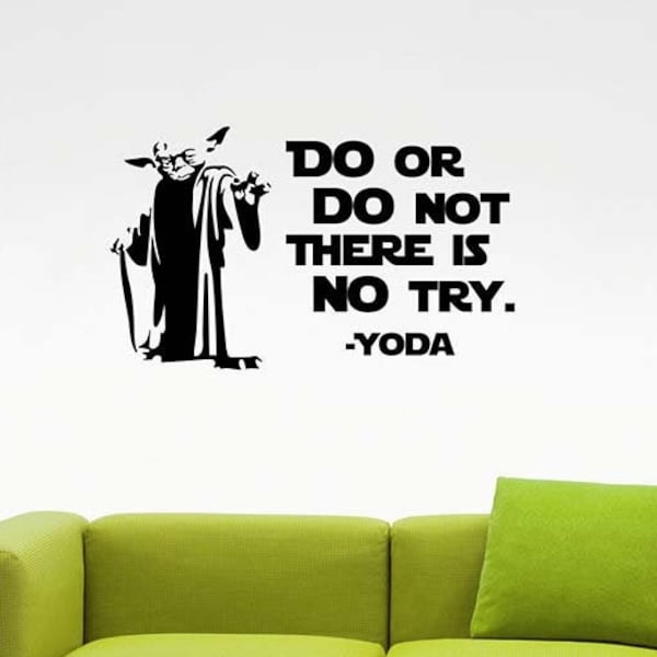 Do or Do Not There is No Try Wall Art Etsy