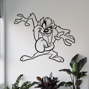 Devil Wall Decal Vinyl Sticker Cartoon Wall Decor Kids Room Wall Art Comics Poster Gift Stencil Sign One Color Self Adhesive Decal 3920