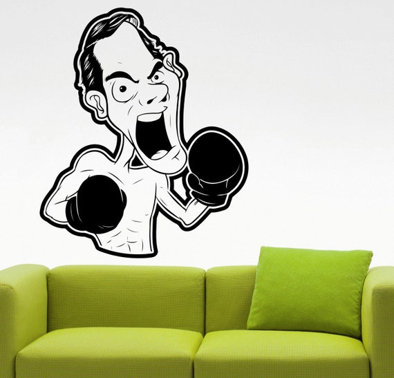 wall art vinyl decal sticker Boxing gloves personalised