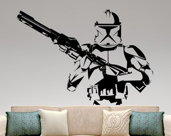 Stormtrooper Decal Wall Vinyl Sticker Wars Movie Design Wandkunst Dekoration Wandbild Schlafzimmer Wanddekor Home Interior Removable Poster 9ewsx