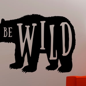 Bear Wall Decal Animal Vinyl Stickers Home Interior Design Living Room Decoration Nursery Wall Vinyl Art Removable Stickers 6bezz