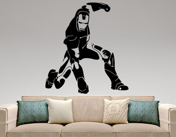 Iron Man Wall Decal Movie Superhero Stickers Home Interior Living Room Decor Removable Stickers Wall Mural Vinyl Art 2ezza