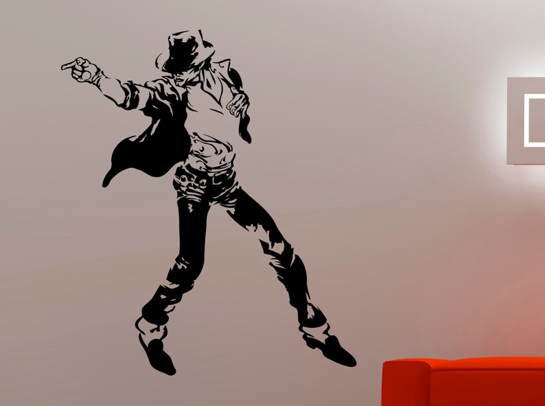 Michael Jackson Wall Decal Sticker Home Interior Decorations Etsy