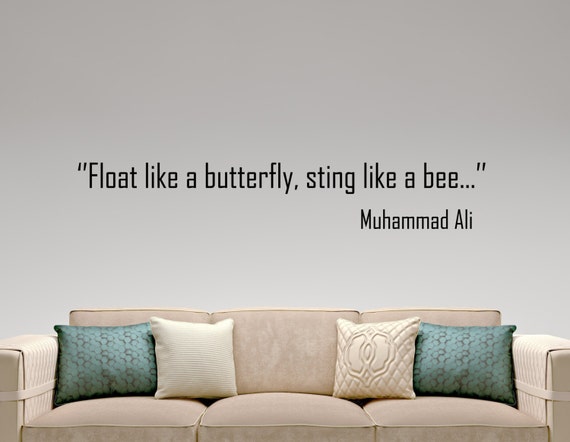 MUHAMMAD ALI BOXER vinyl wall art sticker room decal boxing cassius clay