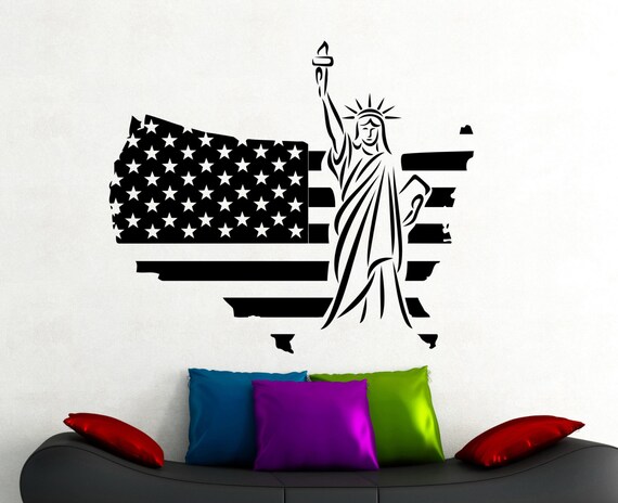 PEGATINA STICKER estatua libertad statue liberty autocollant vinyl aufkleber