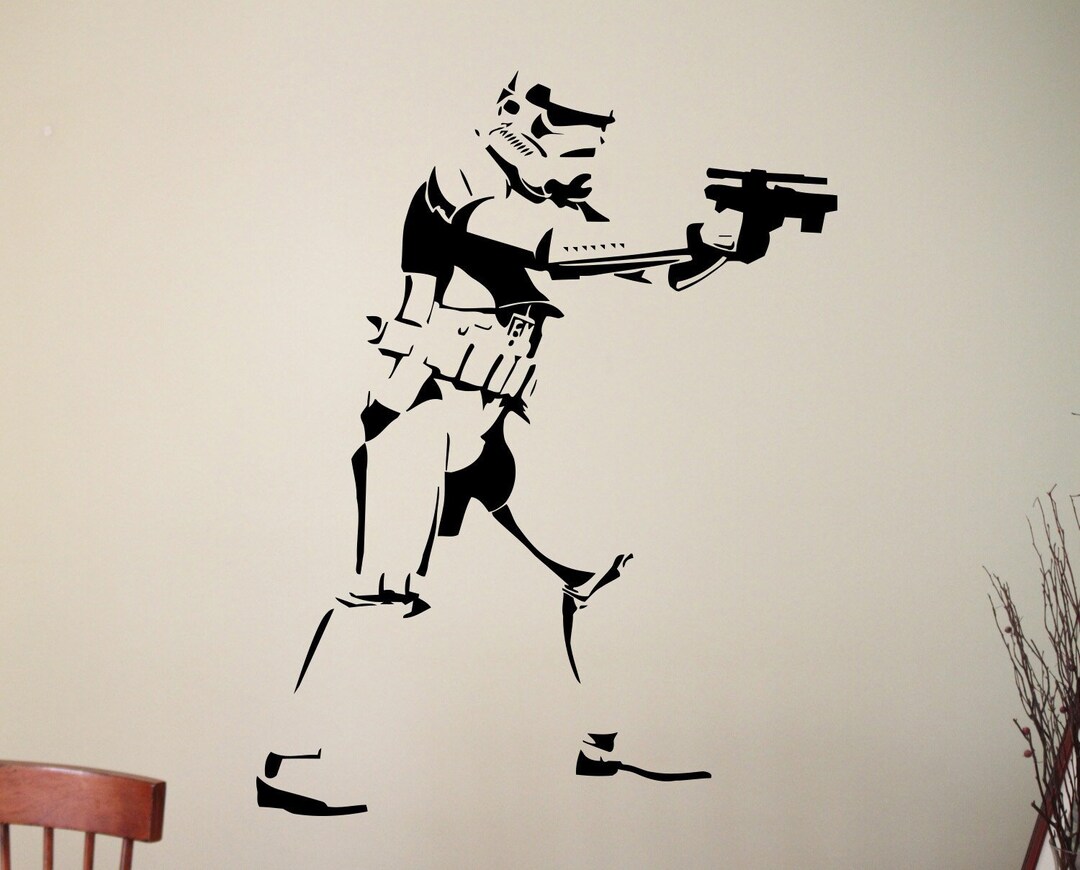 Stormtrooper Wall Decal Vinyl Sticker Movie Wall Art Star Wars Etsy