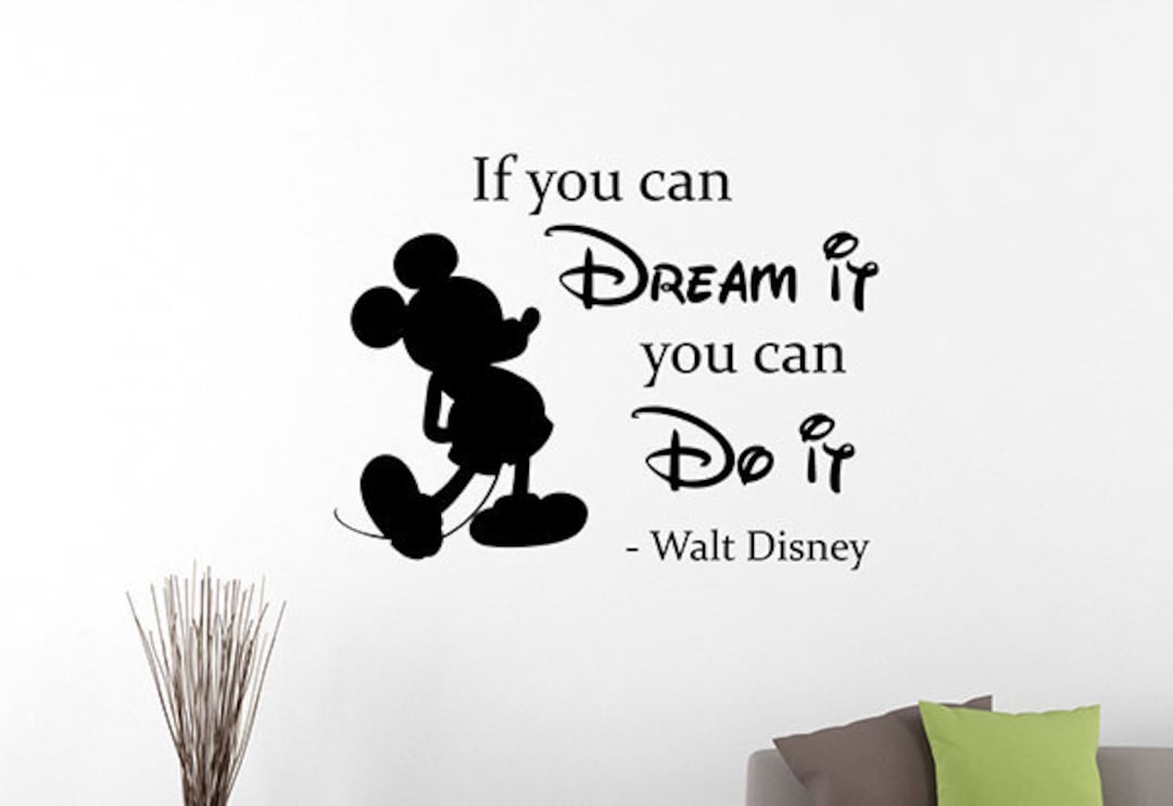 Wandaufkleber Vinyl – Inspirierendes Zitat „Dare To Dream“ – Schwarz, 34x57 Cm – Selbstklebend & Rückstandslos Entfernbar