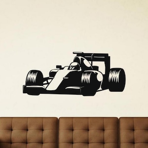 Formula Wall Decal Vinyl Sticker Racing Decor Wall Art Nursery Poster Kids Room Gift Racer Sign Self Adhesive Decal Stencil 2688