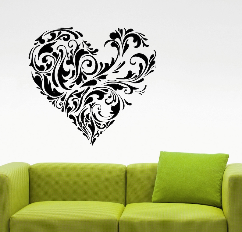 Heart Wall Decal Love Heart Sticker Home Interior Design Romantic Room Decor Bedroom Wall Art Removable Sticker 3hlz
