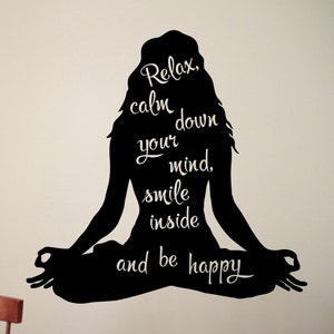 Yoga Wall Decal Vinyl Sticker Home Interior Design Yoga Studio Decor Bedroom Wall Art Murals Sport Motivation Removable Stickers 3yozz