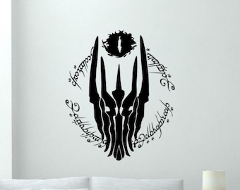 Een ring oog van Sauron muurtattoo vinyl sticker muur decor kunst poster cadeau stencil teken één kleur geen achtergrond sticker 3981