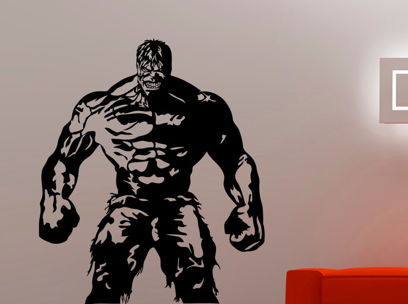 Hulk Wall Sticker Superhero Decal Home Interior Design Dorm Decor Murals Kids Room Decor Waterproof Stickers 5hlz