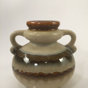 Vintage VEB Haldensleben brown vase from East Germany, GDR nr 2977