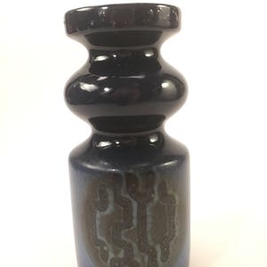 VEB Haldensleben -East German Pottery 8103 Modernist Cute little GDR Vase Mid Century Fat Lava