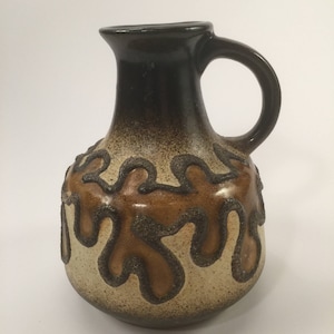 Vintage fat lava vase from VEB Haldensleben nr 4077, East Germany (GDR)