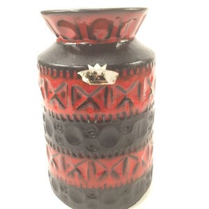 Vintage Bay vase 503-14, West German pottery from the 1960