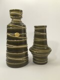 Ilkra vases in green 1032\/15 and 1006\/20