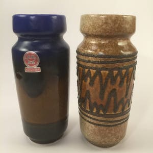 Two vintage VEB Haldensleben vases from East Germany, GDR