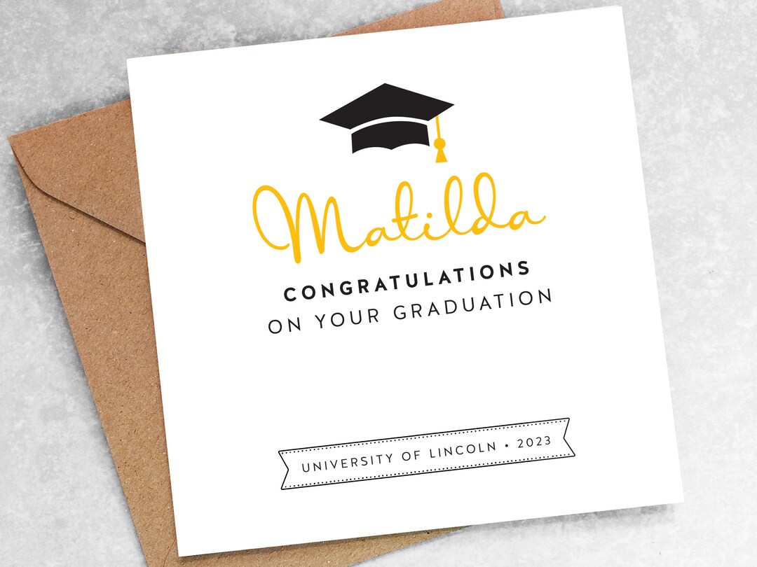 CONGRATULATIONS on Your Graduation, Graduate, Leaving University, Well ...