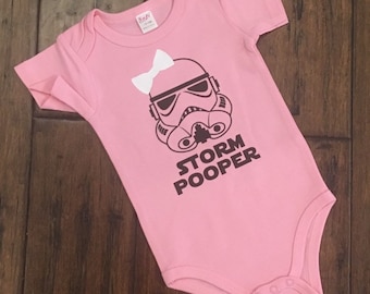 Printed Baby Grow Pug Trooper
