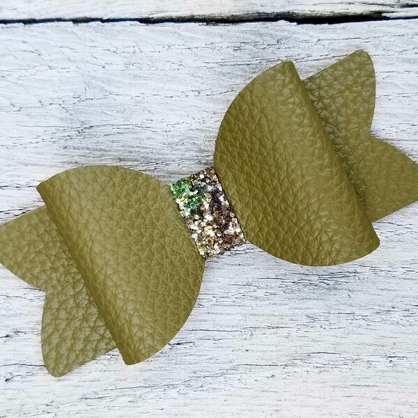 Camouflage Hair Bow Etsy