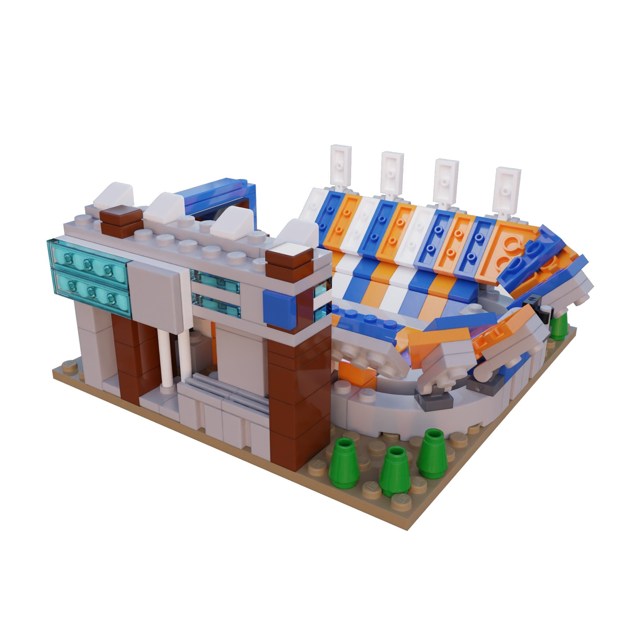 Mini Boise State Broncos Albertsons Stadium Custom Set / Boise - Etsy